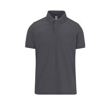 Polo manga corta hombre algodón preencogido Gris S