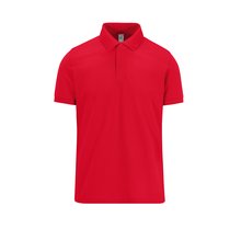 Polo manga corta hombre algodón preencogido Rojo 3XL