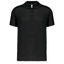 Polo de manga corta infantil Negro 4/6 ans