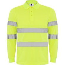 Polo Manga Larga Alta Visibilidad Amarillo Fluor S