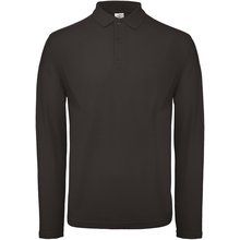 Polo manga larga hombre algodón Black XS