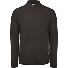 Polo manga larga hombre algodón Negro XS