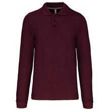 Polo manga larga hombre algodón piqué Violeta XL