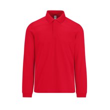 Polo manga larga hombre atemporal Rojo 3XL