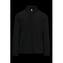 Polo manga larga hombre básico Black S