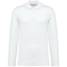 Polo manga larga hombre Blanco L