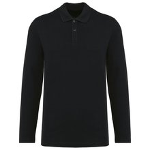 Polo manga larga hombre Negro L