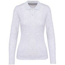 Polo manga larga mujer algodón lavable Ash Heather S