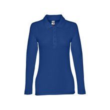 Polo Manga Larga Mujer Colores Azul Royal L