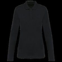 Polo manga larga mujer corte recto Black XS