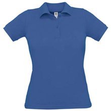 Polo mujer 100% algodón Azul S