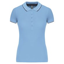 Polo mujer algodón con 5 botones Azul XS