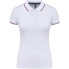 Polo mujer algodón con 5 botones Blanco L