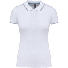 Polo mujer algodón con 5 botones Blanco XL