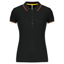 Polo mujer algodón con 5 botones Negro L