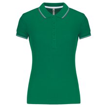 Polo mujer algodón con 5 botones Verde L