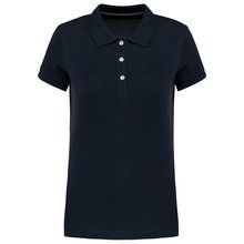 Polo mujer manga corta atemporal Azul XL