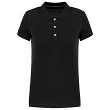 Polo mujer manga corta atemporal Negro XS