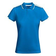 Polo Mujer Manga Corta ROYAL/BLANCO M