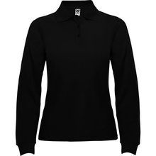 Polo mujer manga larga Negro 2XL