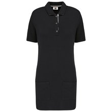 Polo largo mujer Negro / Gris XS