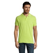 Polo Piqué Manga Corta Hombre Verde Manzana 3XL