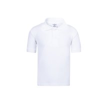 Polo Piqué Niño Blanco Algodón Blanco L