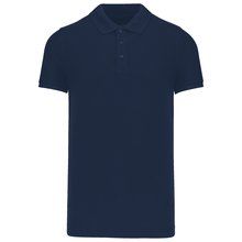 Polo piqué orgánico hombre Azul S