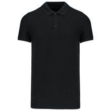 Polo piqué orgánico hombre Negro L