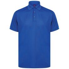 Polo de Poliéster reciclado para hombre Azul 4XL