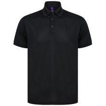 Polo de Poliéster reciclado para hombre Negro 4XL