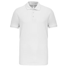 Polo de punto piqué manga corta Blanco 3XL