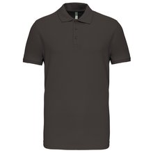 Polo de punto piqué manga corta Gris 3XL