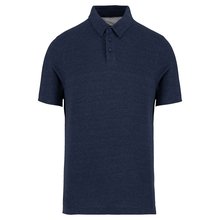 Polo reciclado ajustado hombre Azul 3XL