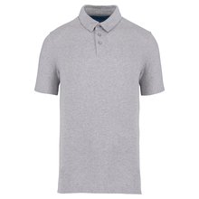 Polo reciclado ajustado hombre Gris S