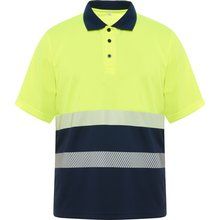 Polo técnico de alta visibilidad MARINO/AMARILLO FLUOR XL