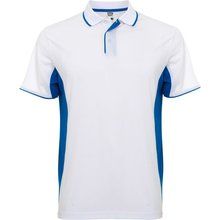 Polo técnico para deporte BLANCO/ROYAL 2XL