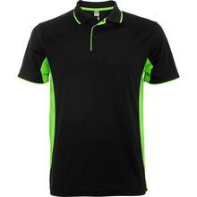 Polo técnico para deporte Negro/Lima 2XL