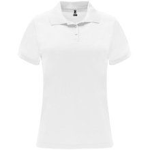 Polo técnico de manga corta para mujer Blanco S