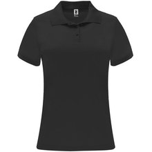 Polo técnico de manga corta para mujer Negro S