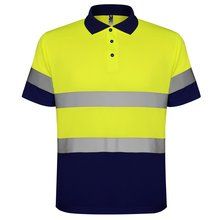 Polo Técnico Reflectante Anti Enganches MARINO/AMARILLO FLUOR XL