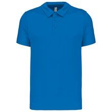 Polo transpirable hombre manga corta Aqua Blue XS