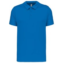 Polo transpirable hombre manga corta Azul XS