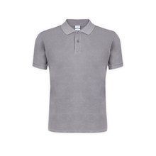 Polo Unisex de Algodón Peinado con Efecto Gri XS