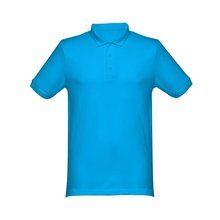 Polo Unisex Manga Corta Azul aqua S