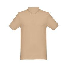 Polo Unisex Manga Corta Marrón claro XL