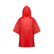 Poncho infantil en PVC con bolsa Rojo