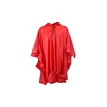 Poncho plegable impermeable para niños Rojo