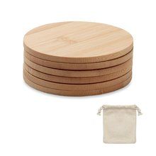 Posavasos Bambú 6 Piezas Madera