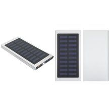 Power Bank 8000mAh Solar con Linterna Gris